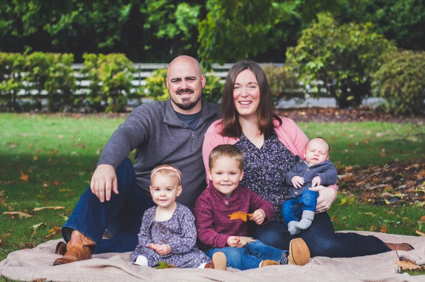 Chris Spafford and family - Navy veteran owner of CAP Concrete Coatings